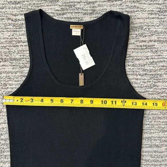 NWT Zoe Couture Silk Cashmere Ribbed Tunic Tank Top Dress Medium - Picture 6 of 9